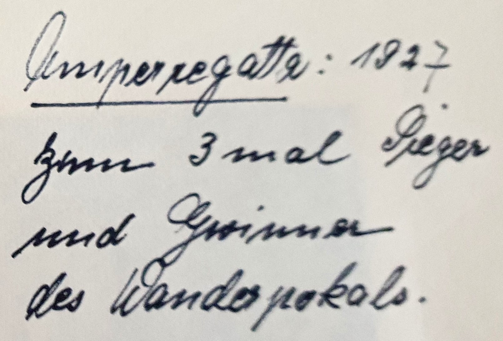 1927 Amperregatta TSV Dachau