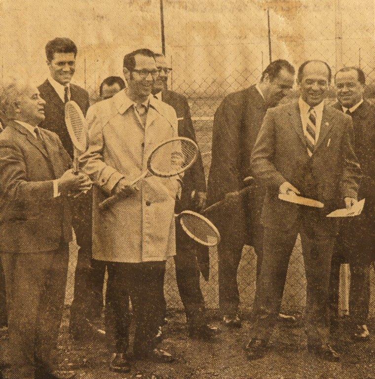 1969 - Eröffnung 1. Tennisplatz beim TSV Dachau 1865